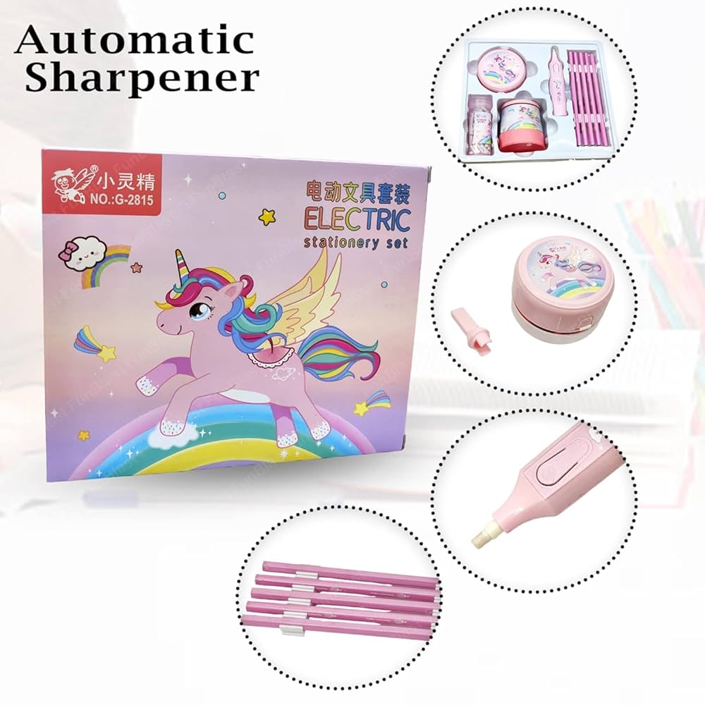Unicorn Electric Stationery Set Cutello electric-stationery-set 2