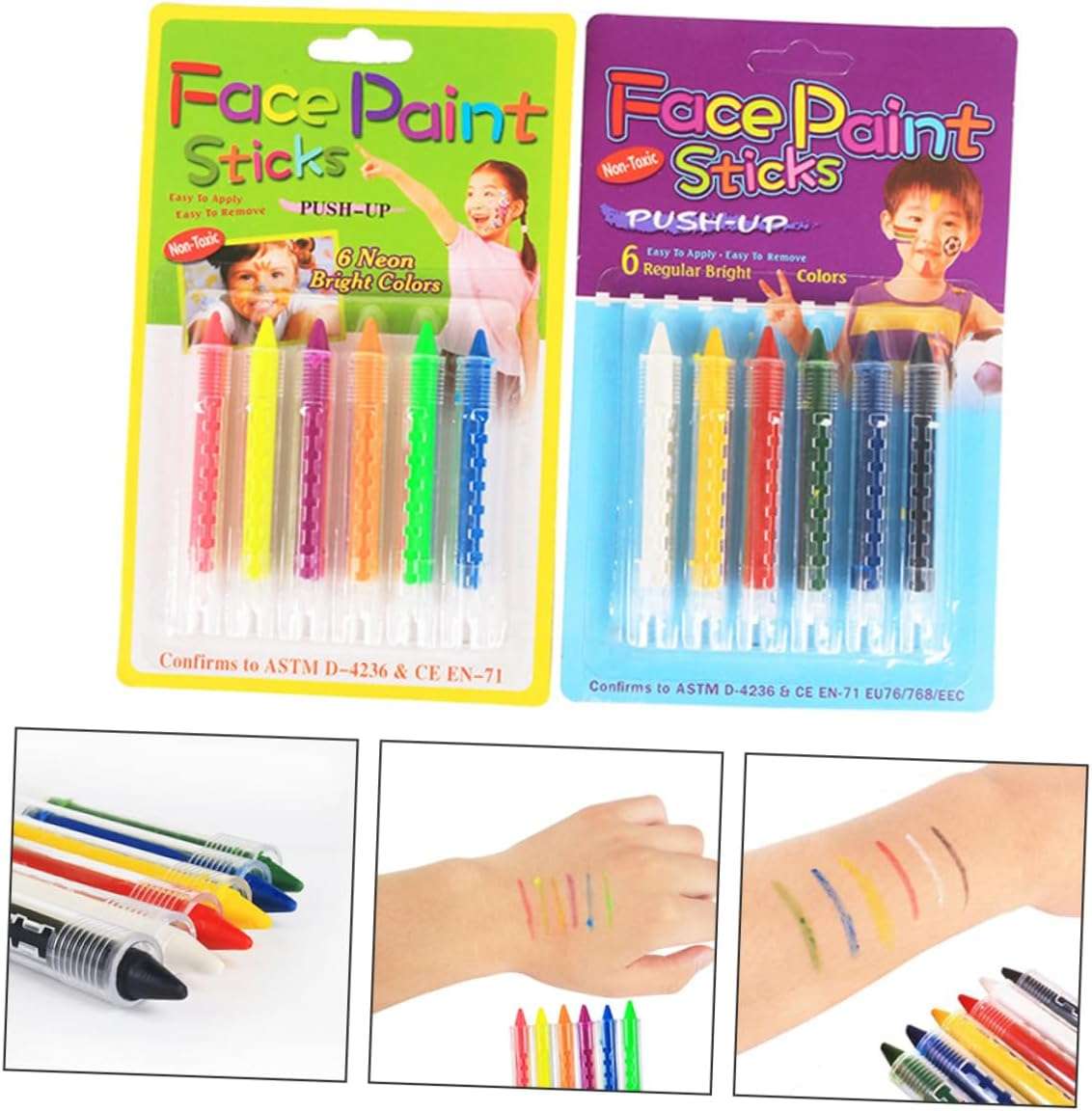 Neon Face Paint 6Pcs Cutello neon-face-paint-6pcs 8
