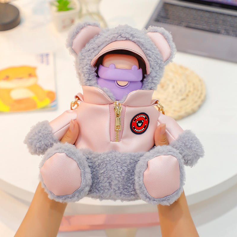 Bear Bottle With Cover Cutello bear-water-bottle-with-cover 2