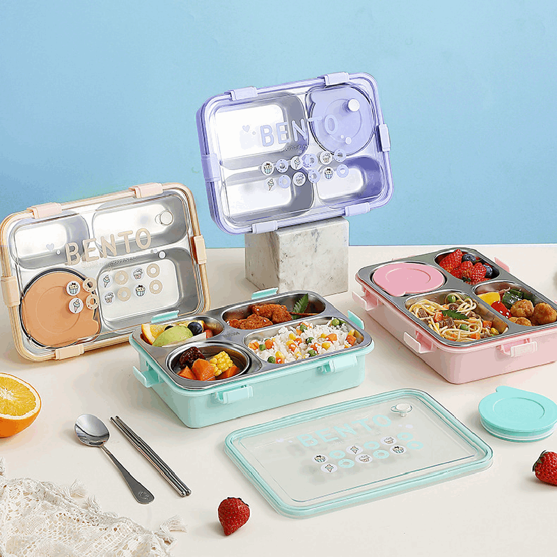 4 Compartment Bento Lunchbox Cutello 4-compartment-bento-lunchbox 2