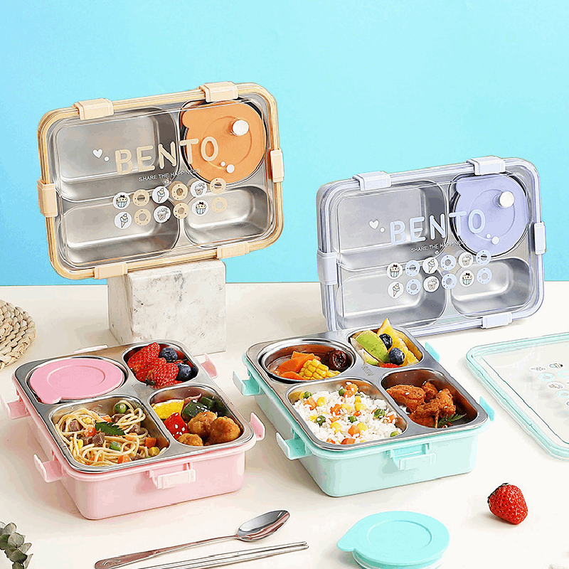 4 Compartment Bento Lunchbox Cutello 4-compartment-bento-lunchbox 1