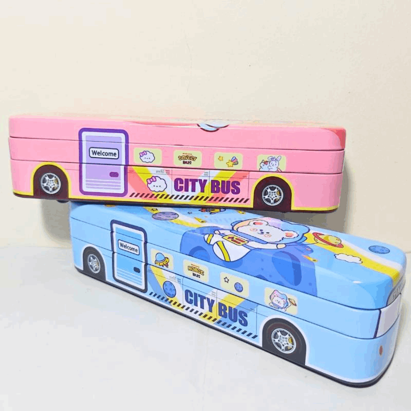 Bus Metal Pencil Box Cutello bus-metal-pencil-box 1