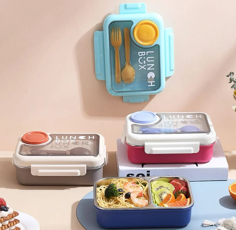 Bento Lunch Box with Cutlery - Image 2