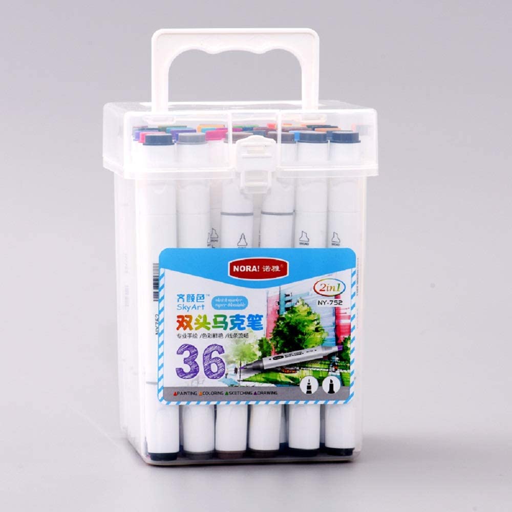 36 Alcohol Based Brush & Chisel Dual Tip Art Markers Cutello 36-alcohol-based-brush-chisel-dual-tip-art-marker 8