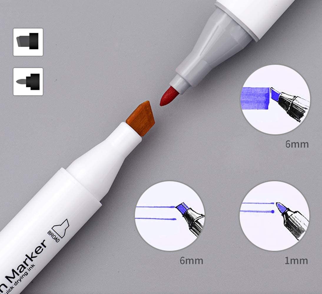 36 Alcohol Based Brush & Chisel Dual Tip Art Markers Cutello 36-alcohol-based-brush-chisel-dual-tip-art-marker 5