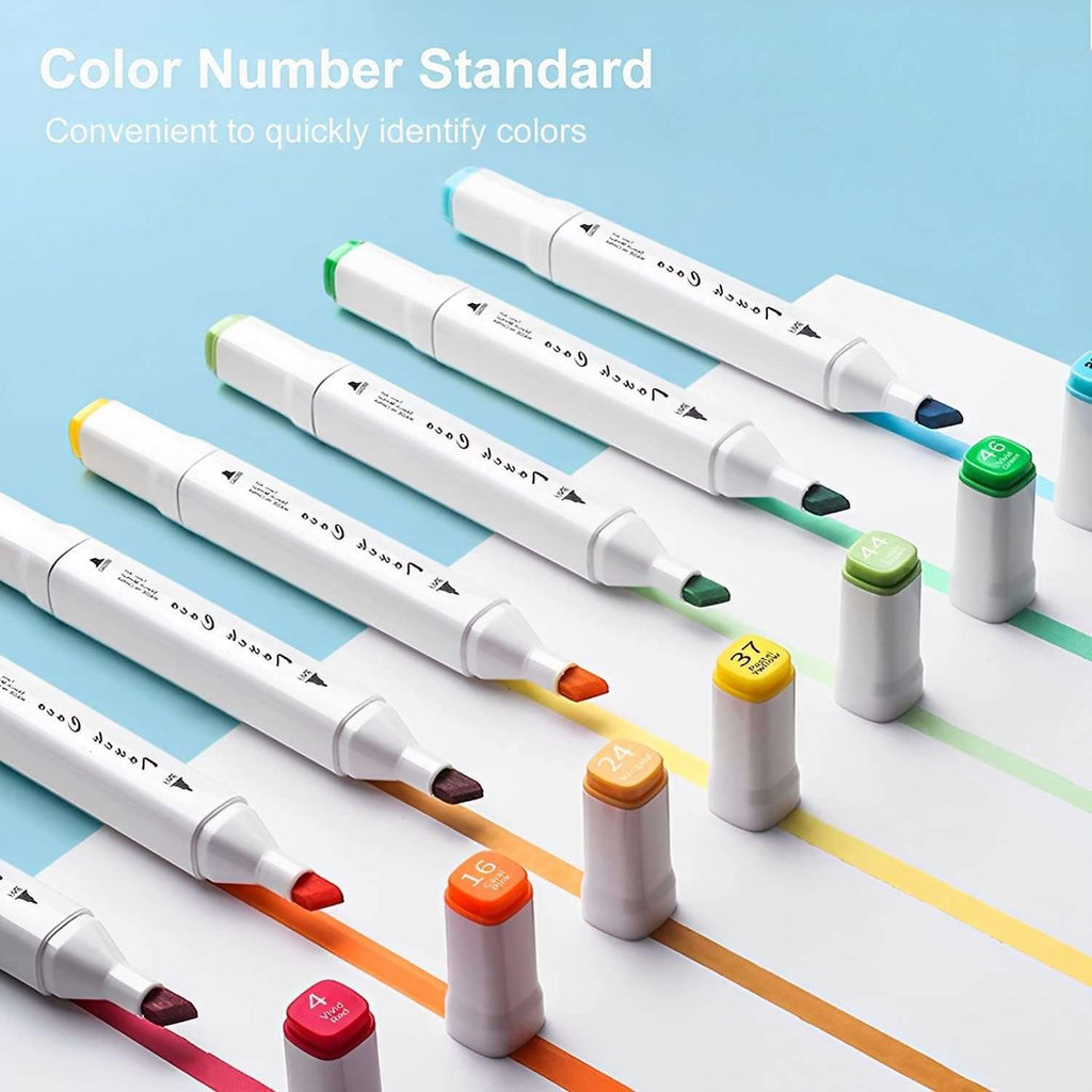 12 Alcohol Based Brush & Chisel Dual Tip Art Markers Cutello 12-alcohol-based-brush-chisel-dual-tip-art-marker 2