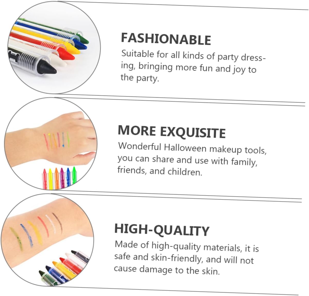 Neon Face Paint 6Pcs Cutello neon-face-paint-6pcs 5