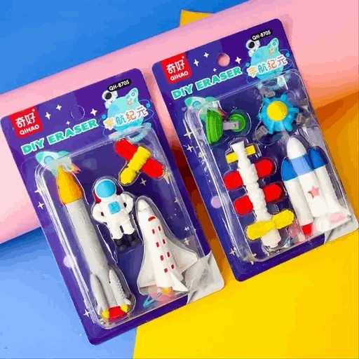Space Small Eraser Set Cutello space-small-eraser-set 3