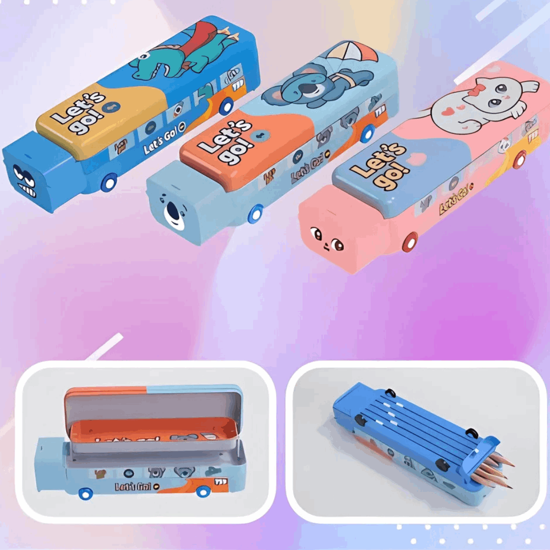 Bus-shaped Pencil Box Cutello bus-shaped-pencil-box 1