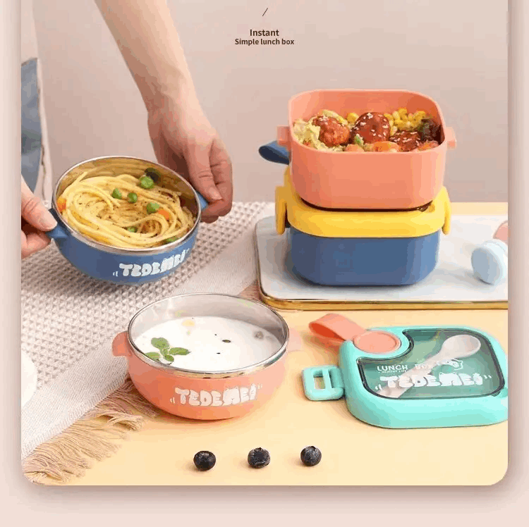 Square Shape Leak Proof Lunch Box Cutello square-leak-proof-lunchbox 2
