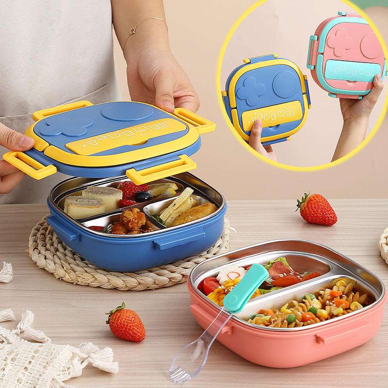 Teddy 2 & 3 Compartment Lunchbox Cutello teddy-2-3-compartment-lunchbox 2