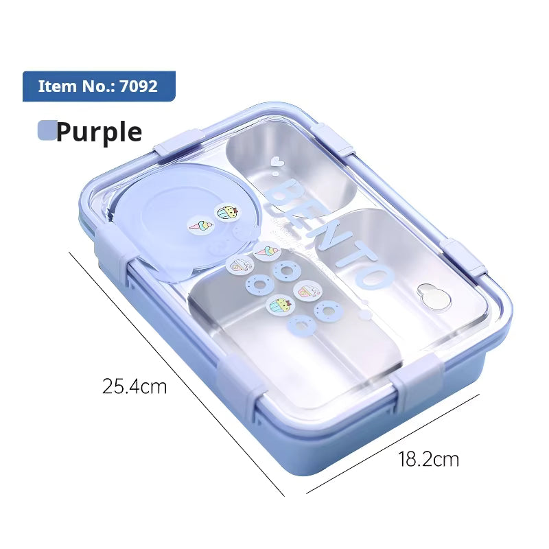 4 Compartment Bento Lunchbox Cutello 4-compartment-bento-lunchbox 4