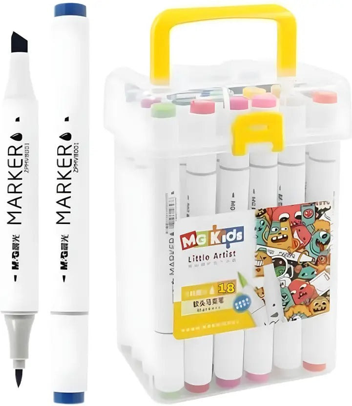18 Alcohol Based Brush & Chisel Dual Tip Art Markers Cutello 18-alcohol-based-brush-chisel-dual-tip-art-marker 4