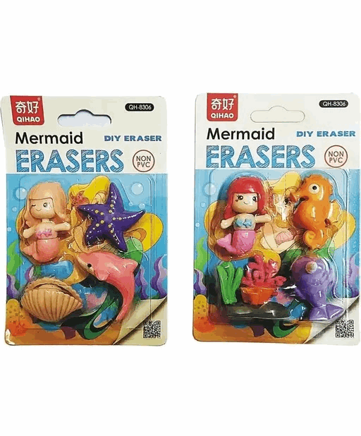 Mermaid Magic Eraser Set Cutello mermaid-magic-eraser-set 1