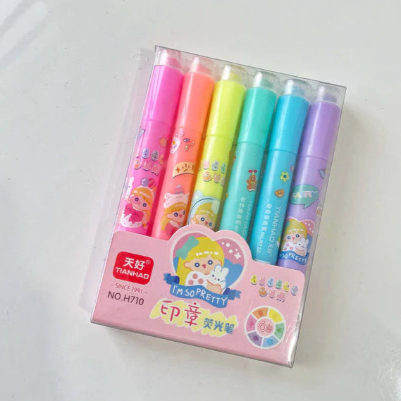 Stamp Highlighter (Set of 6, Multicolor) Cutello stamp-highlighter-set-of-6-multicolor 3